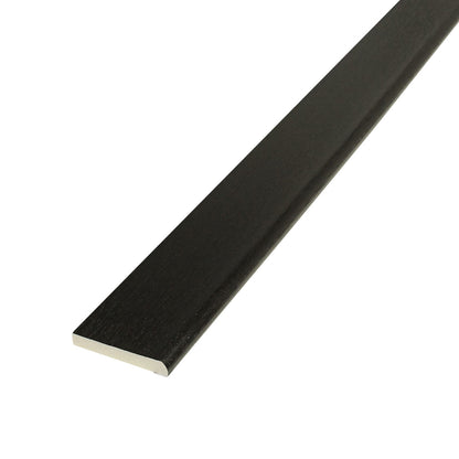 45mm Golden Oak Agate Grey, 45mm - Pencil-Round Architrave uPVC Plastic Window Finishing Trim