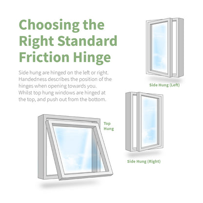 Securistyle Defender Standard Window Friction Hinge (Side Hung)