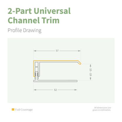 NatureClad Cladding 2-Part Universal Channel Trim