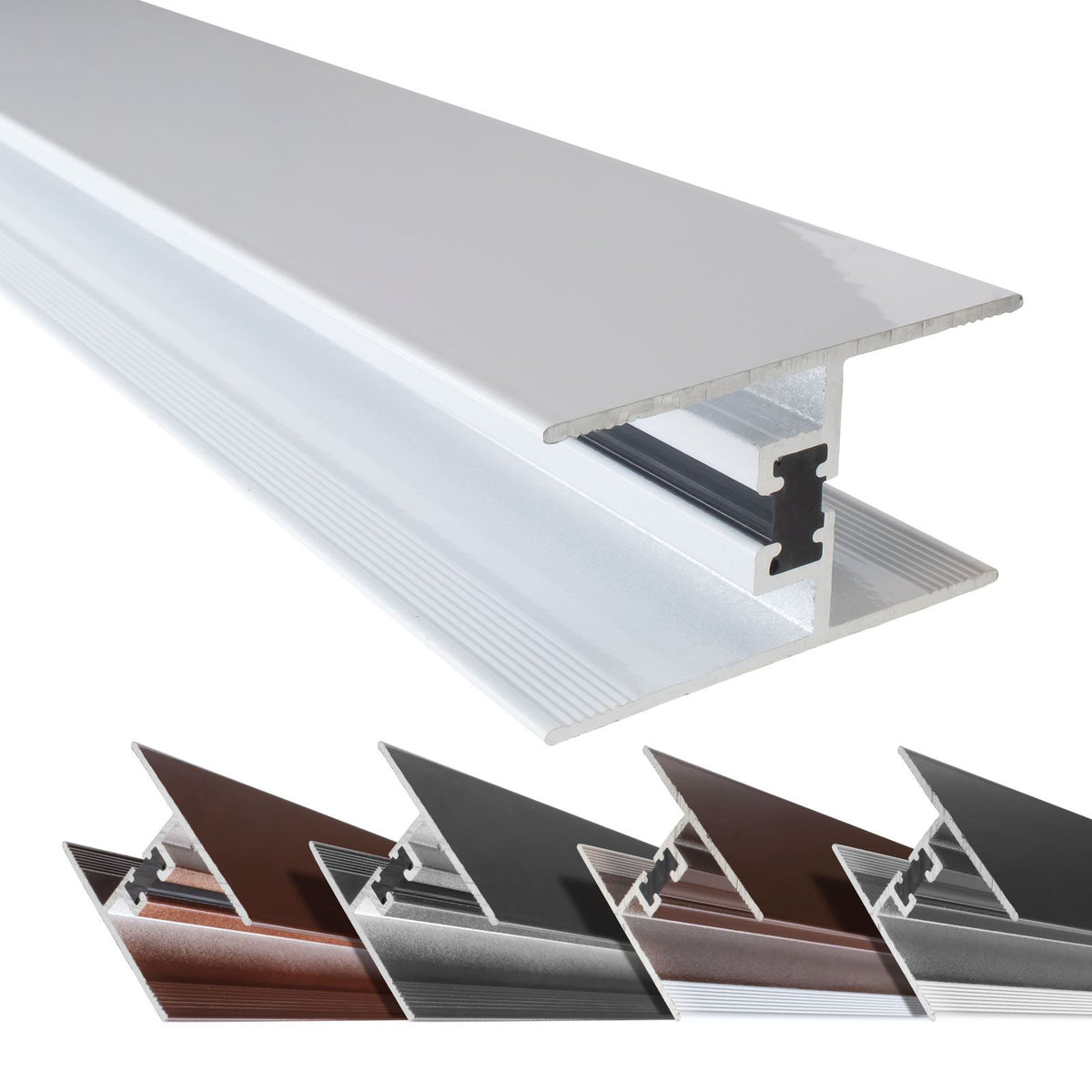 24/25mm Aluminium Muntin Bar One-Part Glass Joiner (1m) – Truly PVC