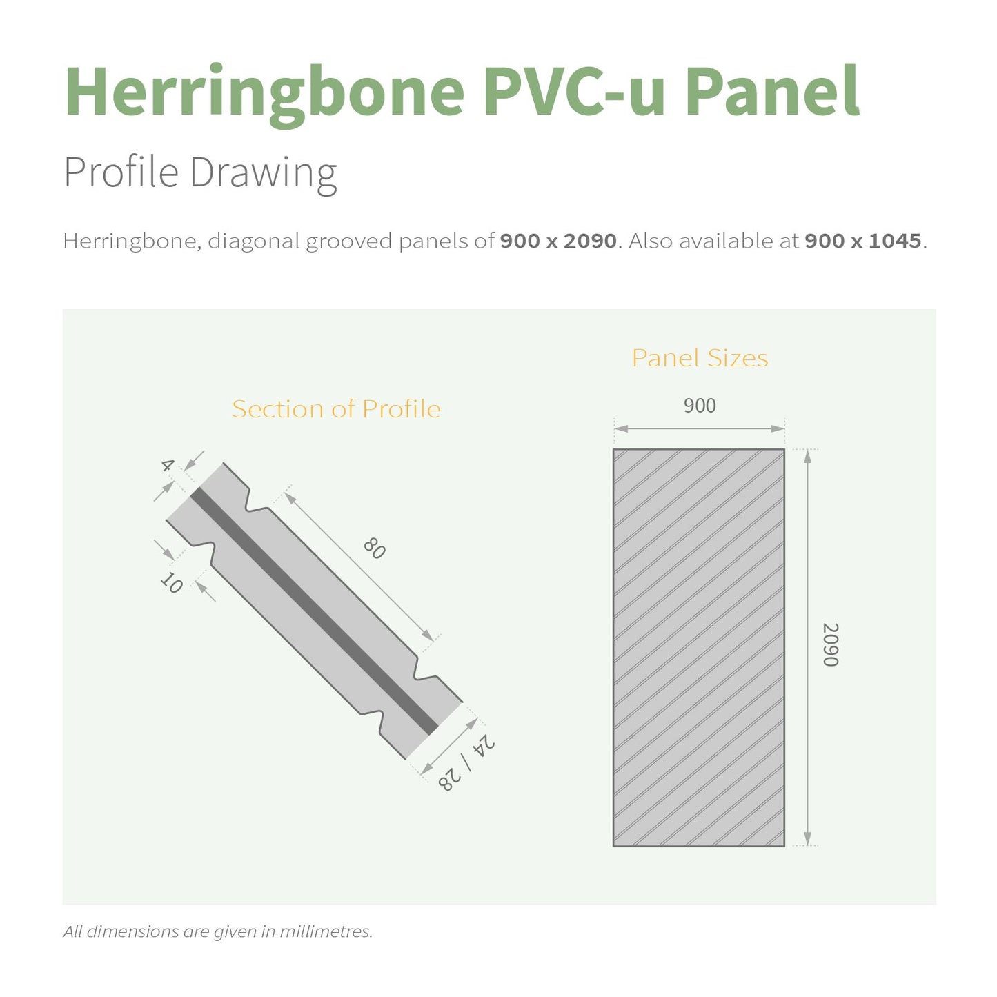 Herringbone Reinforced Door Panel