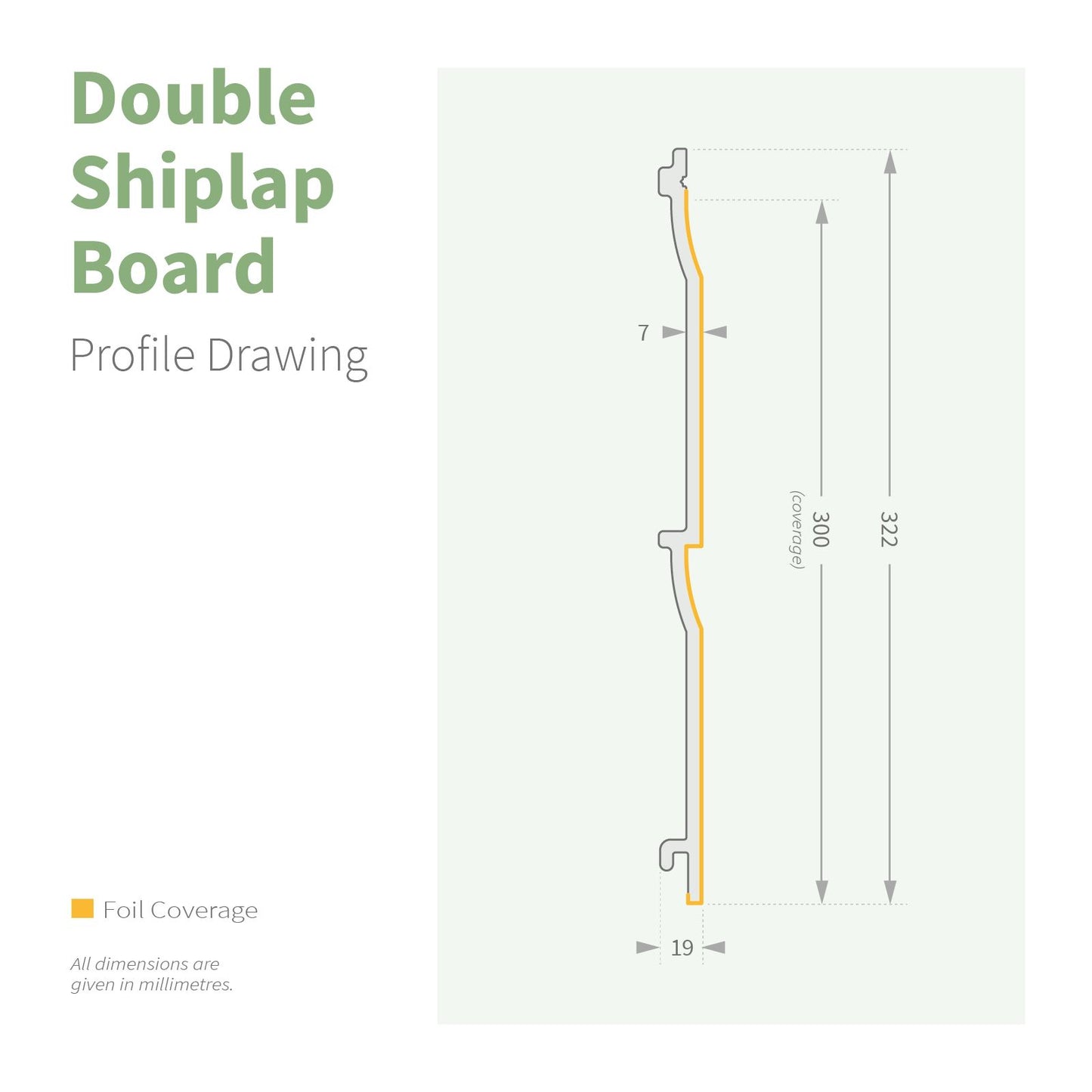 NatureClad Double Shiplap Cladding Board