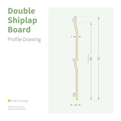 NatureClad Double Shiplap Cladding Board