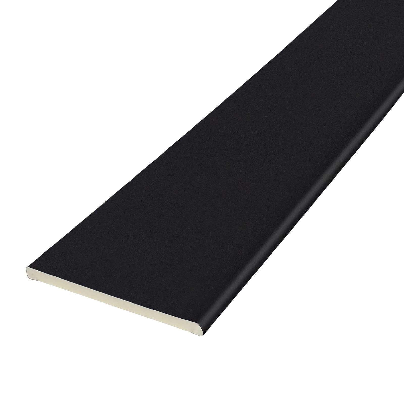 95mm Cream Agate Grey, 45mm - Pencil-Round Architrave uPVC Plastic Window Finishing Trim