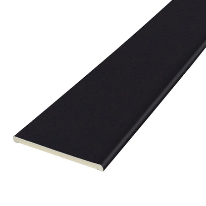 95mm Cream Agate Grey, 45mm - Pencil-Round Architrave uPVC Plastic Window Finishing Trim