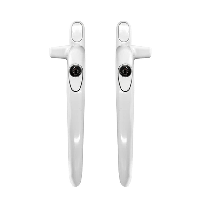 a pair of cockspur handles highlighting left and right handedness
