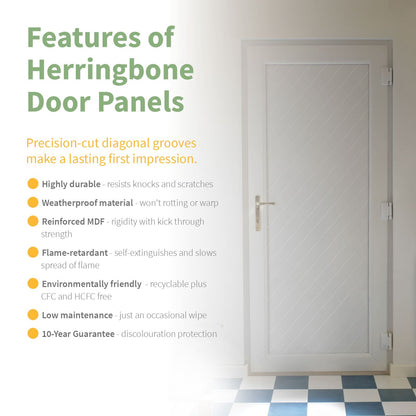 Herringbone Reinforced Door Panel