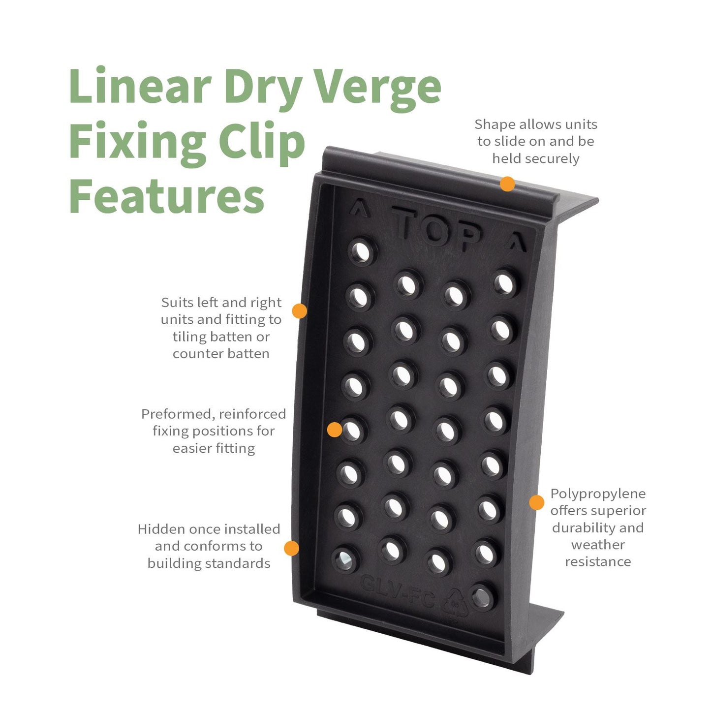 SmartVerge Linear Dry Verge Fixing Clip