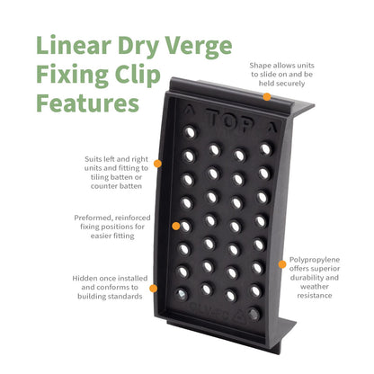 SmartVerge Linear Dry Verge Fixing Clip