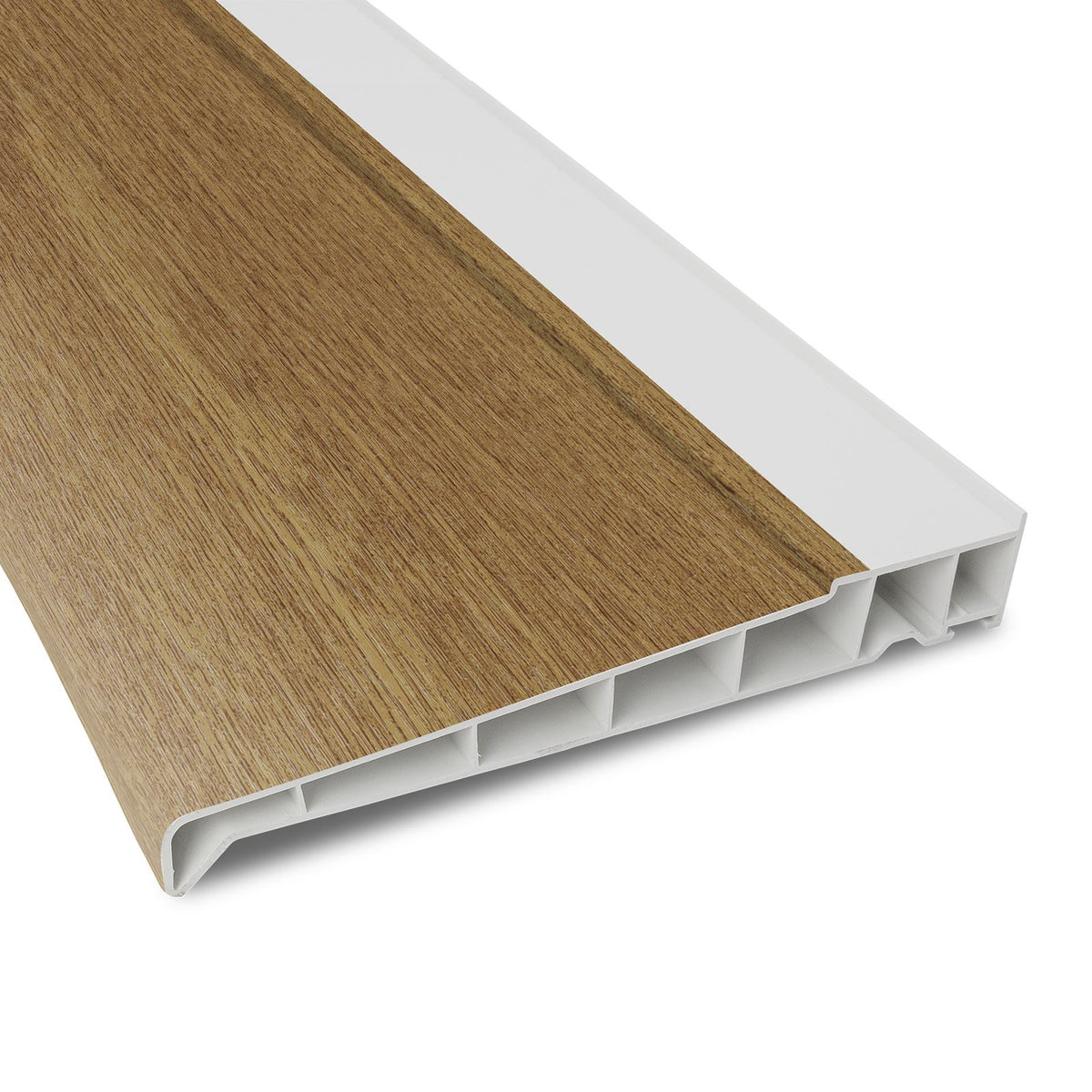 225mm uPVC Standard External Window Sill with End Caps – Truly PVC