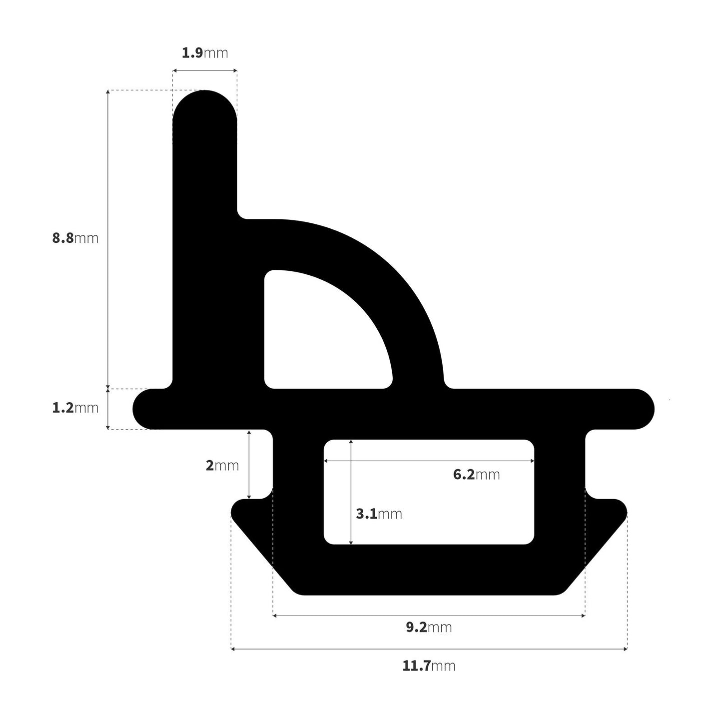 ExtrudaSeal AluK Bifold Door Gasket
