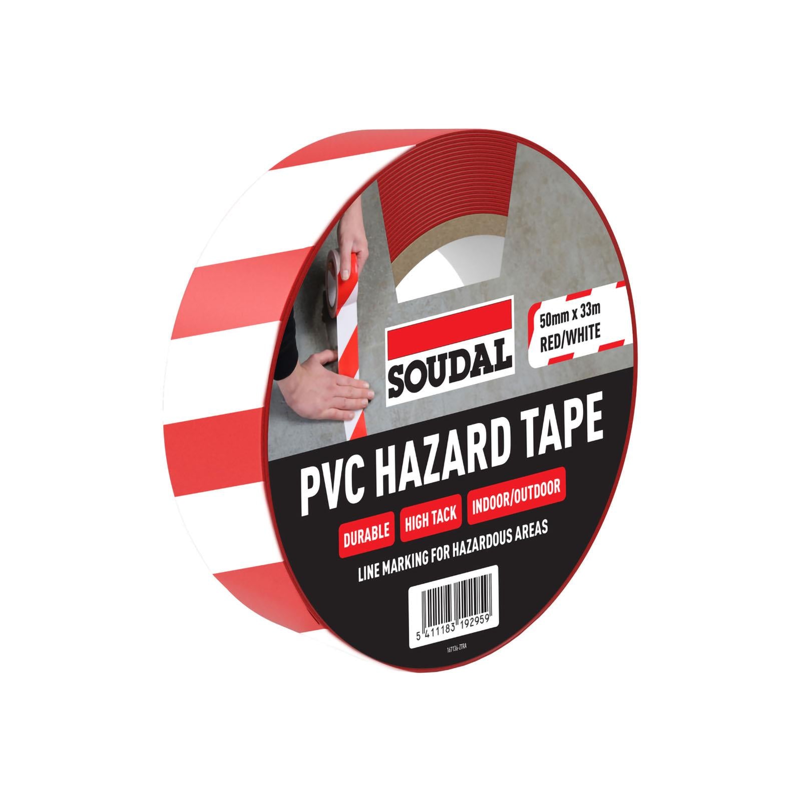 Soudal PVC Self-Adhesive Hazard Chevron Warning Tape – Truly PVC