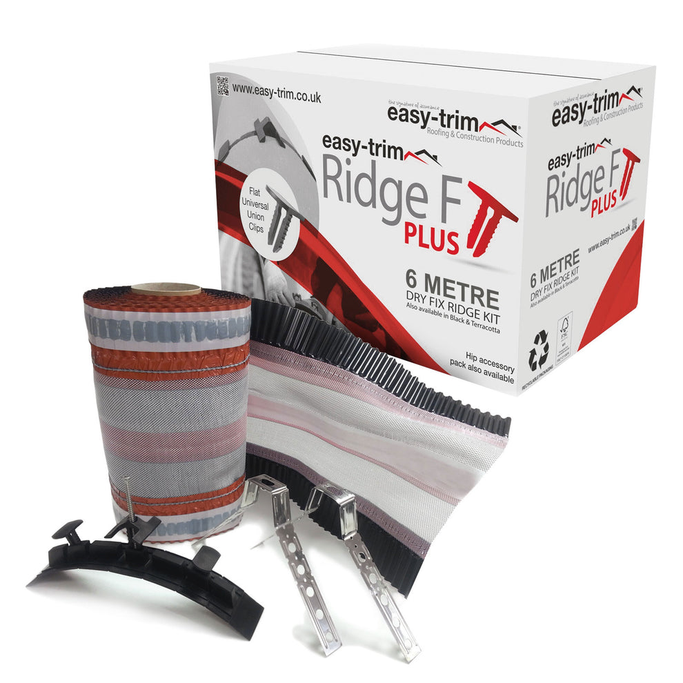 6m EasyRidge F Dry Fix Ridge Kit for Half Round of Angled – Truly PVC