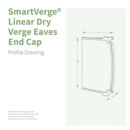 SmartVerge Linear Dry Verge Eaves End Cap