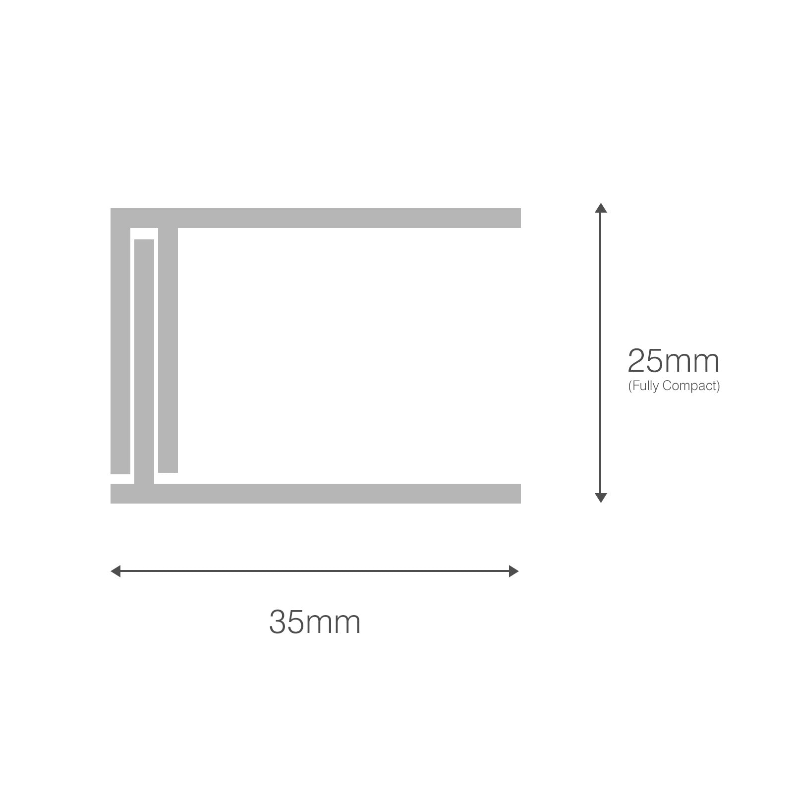 Rosewood 34mm 2-Part Edge Trim for uPVC Shiplap Cladding - White