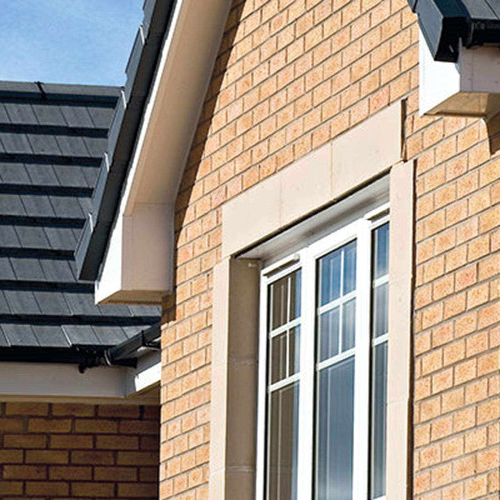 400mm x 1.25m, 18mm Ogee uPVC Plastic Fascia Board Box End 400mm x 1.25m, 18mm Ogee uPVC Plastic Fascia Board Box End