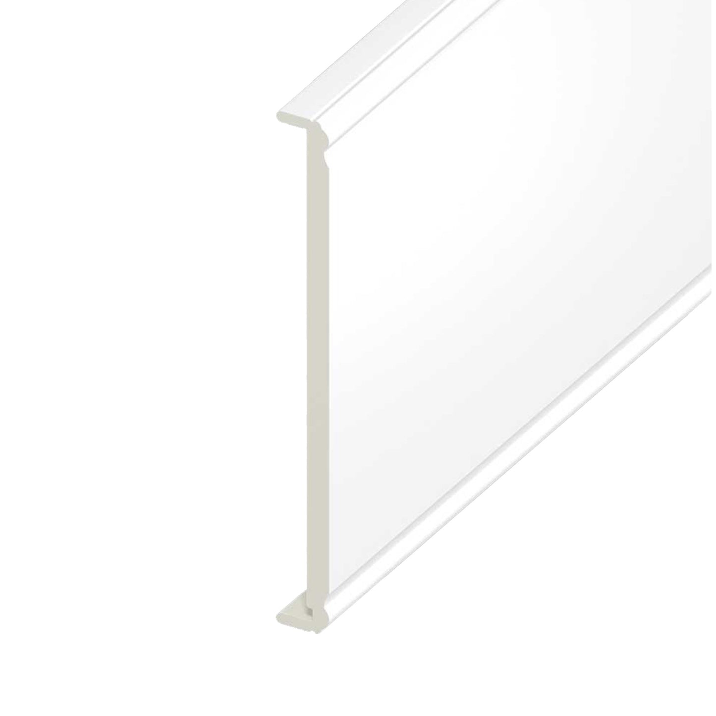 400mm x 1.25m, 18mm Ogee uPVC Plastic Fascia Board Box End 400mm x 1.25m, 18mm Ogee uPVC Plastic Fascia Board Box End