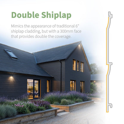 NatureClad Double Shiplap Cladding Board