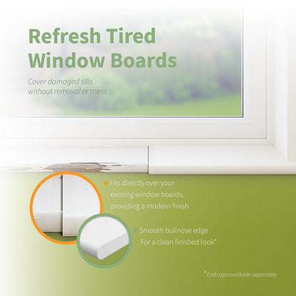 Example of Bullnose Window Board Capping Cover (2.5m)