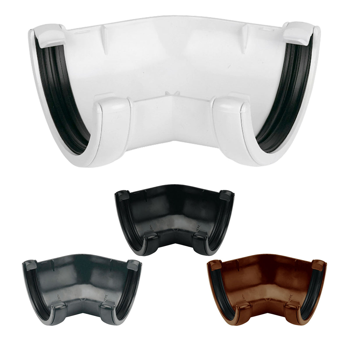 Round Flo Gutter Half Round 112mm Gutter from FlowPlast – Truly PVC