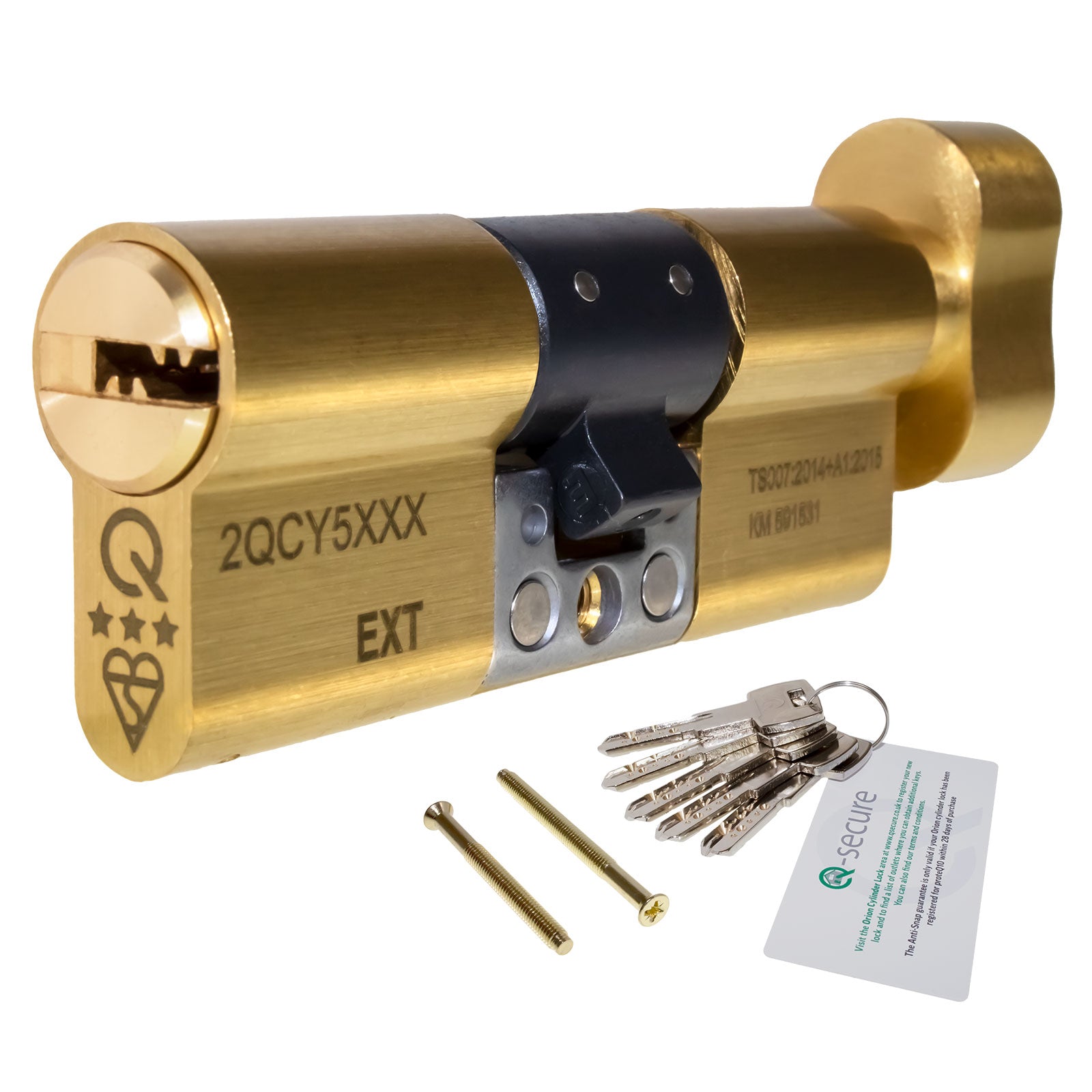 CERBERUS TS007 3-Star Euro Cylinder SSD Door Lock - 40/45 (85mm