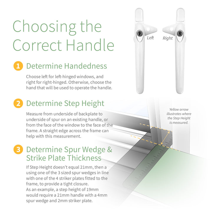 Universal Cockspur Window Handle Key Locking Latch – Truly PVC