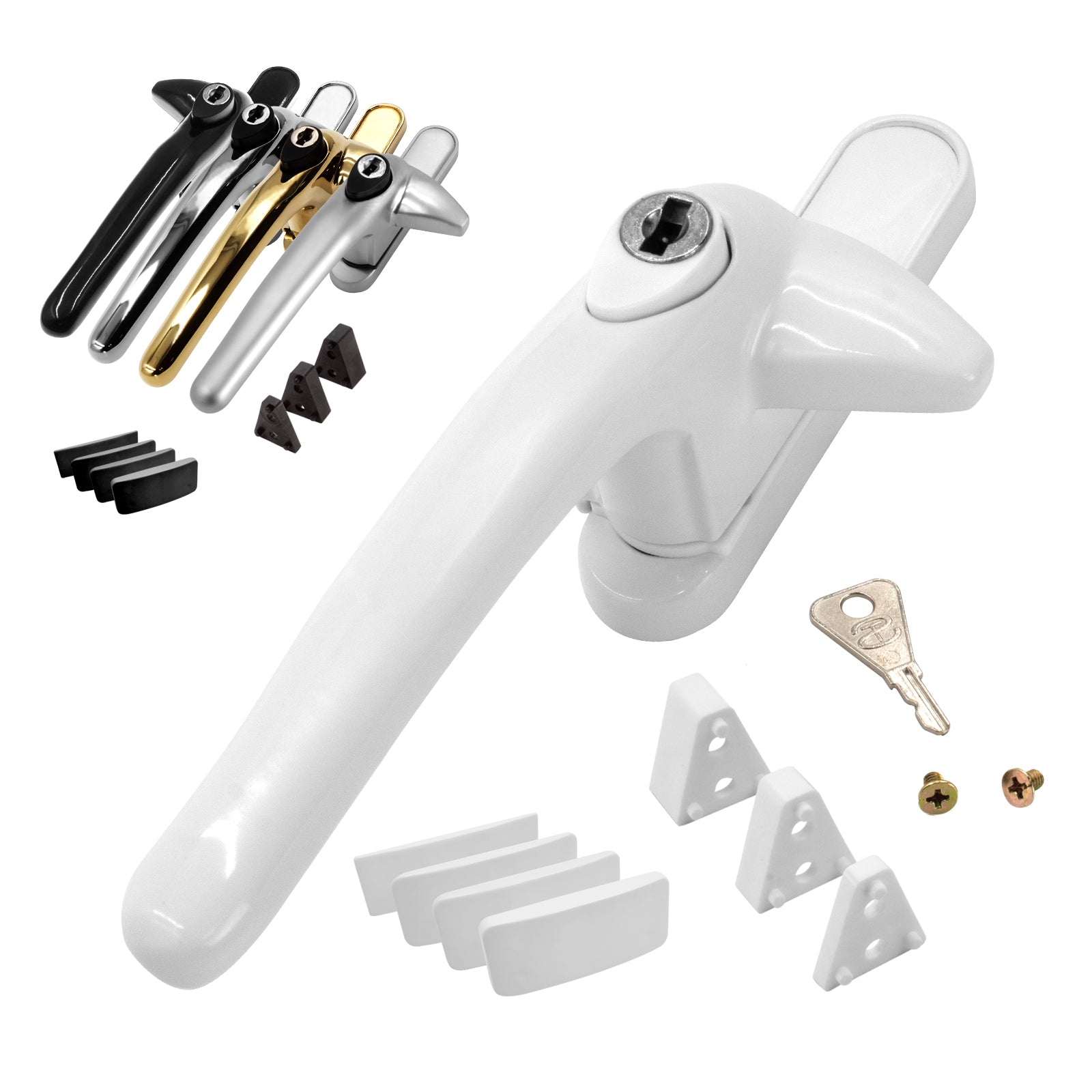 Universal Cockspur Window Handle Key Locking Latch – Truly PVC