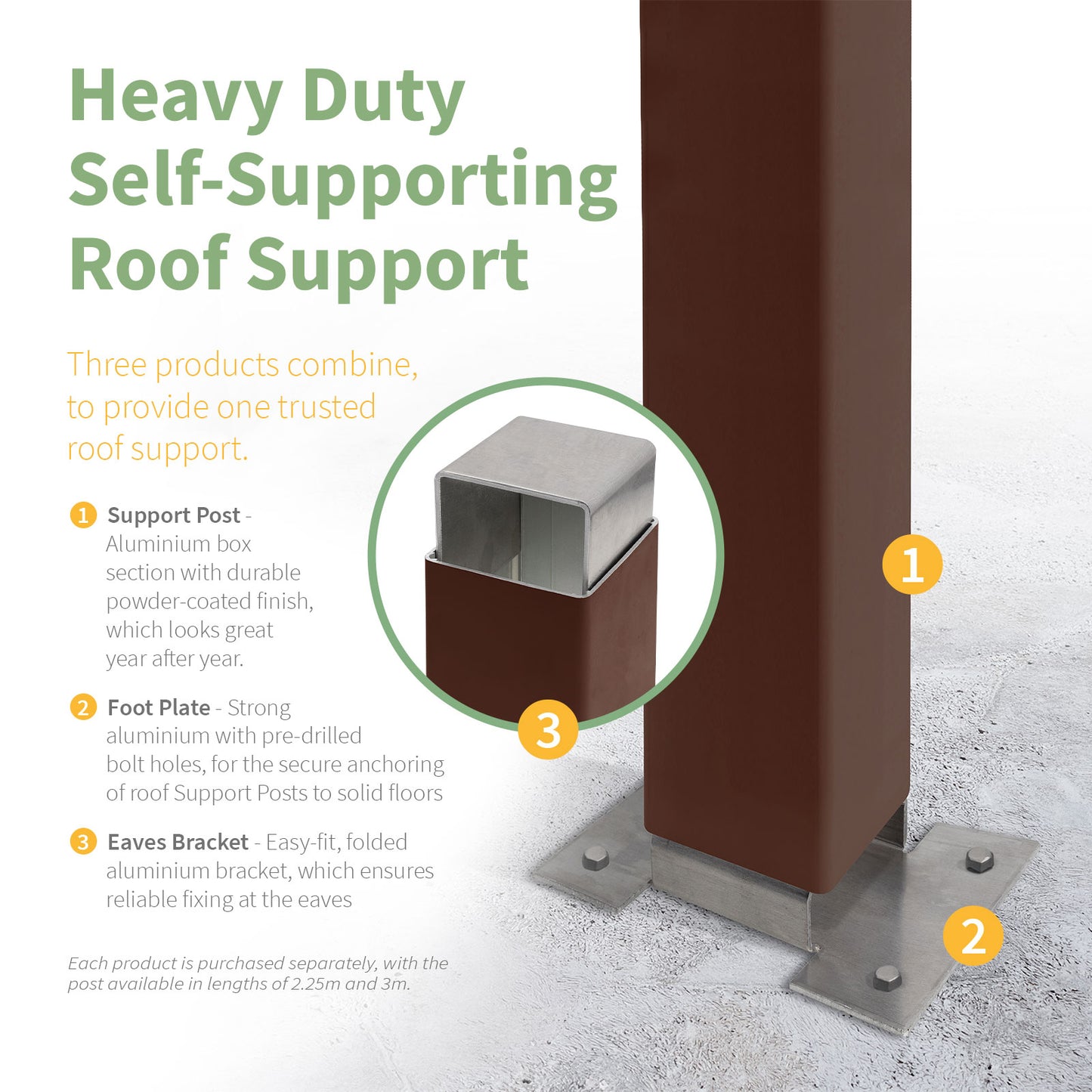 Self-Supporting Support Post