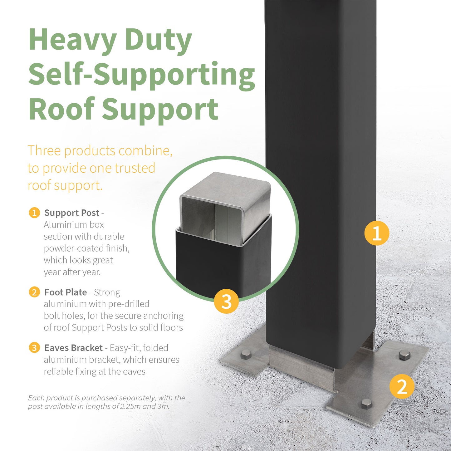 Self-Supporting Support Post