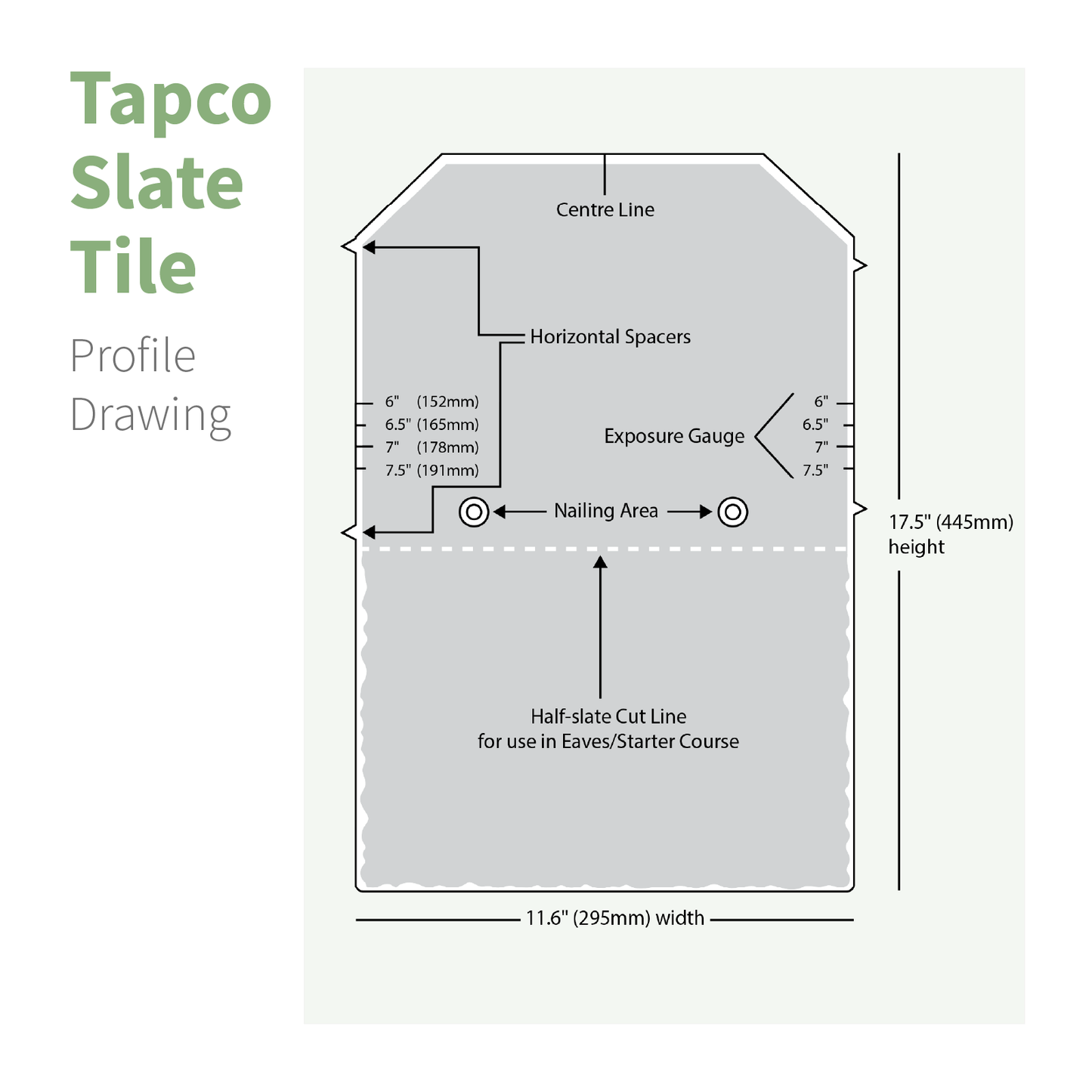 Example of Tapco Slate Roof Tile