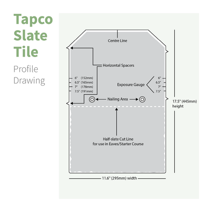 Example of Tapco Slate Roof Tile