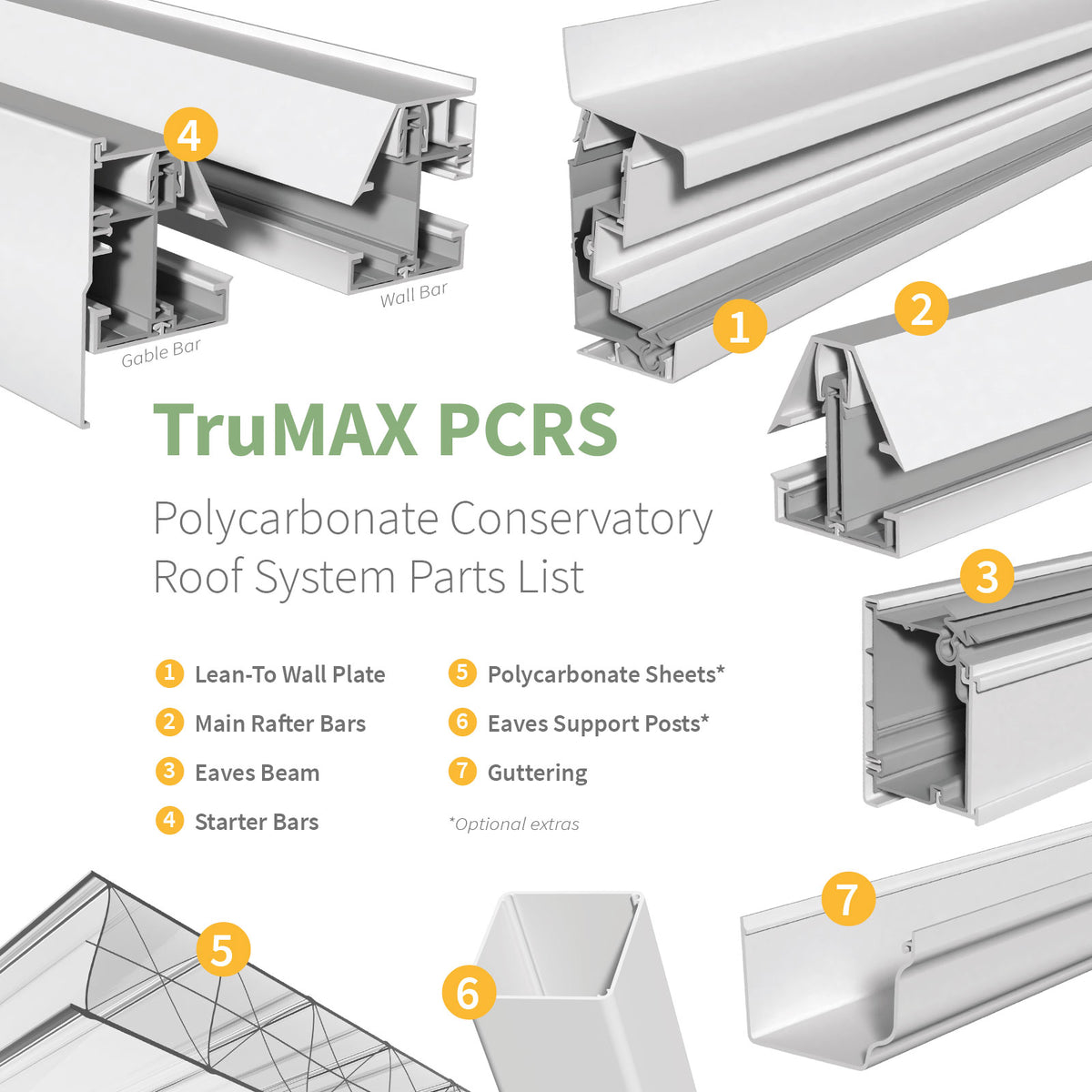 TruMAX PCRS - Polycarbonate Conservatory Roof System
