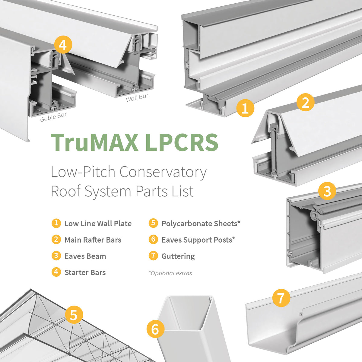 TruMAX LPCRS - Low-Pitch Conservatory Roof System