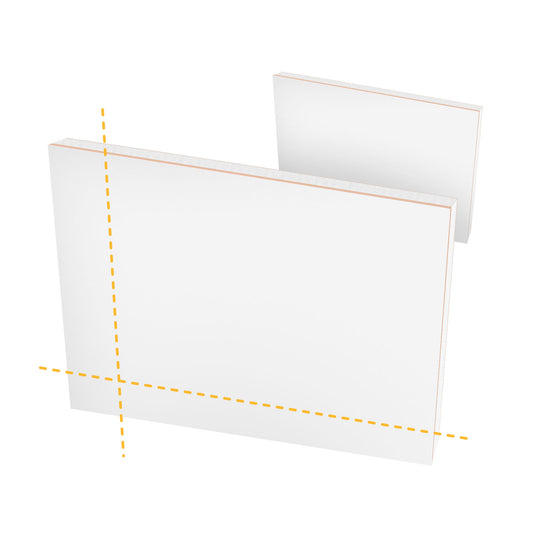 White Reinforced Door Panel Cut-to-Size