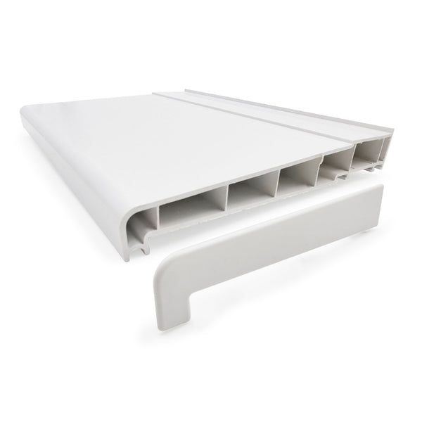 Pvc Window Cheeks 225mm uPVC Plastic Window Sill in lengths 1m, 1.35m, 2m and 2.5m ...
