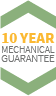 UAP Slim Inline Pull Handle has a 10 year mechanicla guarantee