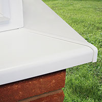 90° straight joint cover trim for 150mm window cill