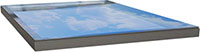 Top Glass frame of Ultraframes Ultrasky Flat Skylight