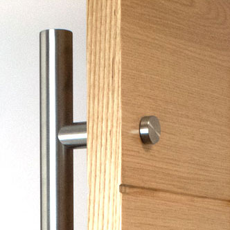 Inline Pull Handle External Door Bolt-Through Fitting