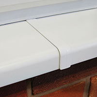Inline straight joint cover trim for 150mm window cill