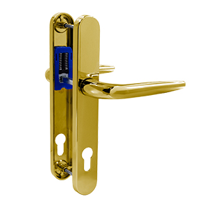 Gold Yale Trojan Sparta Lever/Lever uPVC Door handle