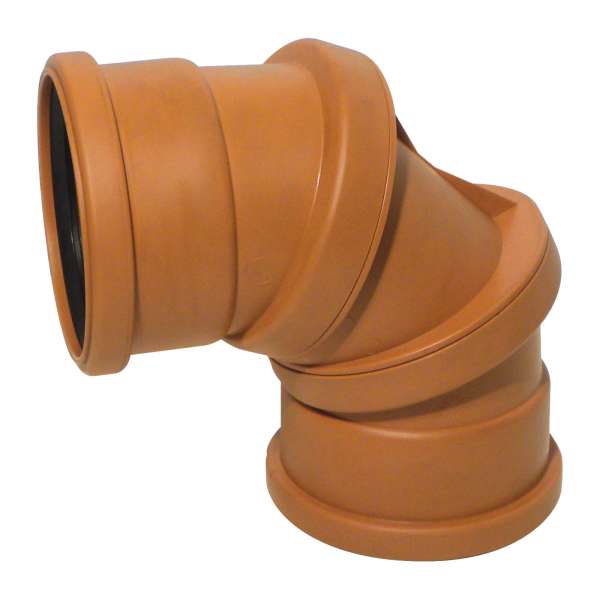 110mm Adjustable Bend (Double Socket) for 110mm Plastic PVC-u Underground Drainage System Fittings