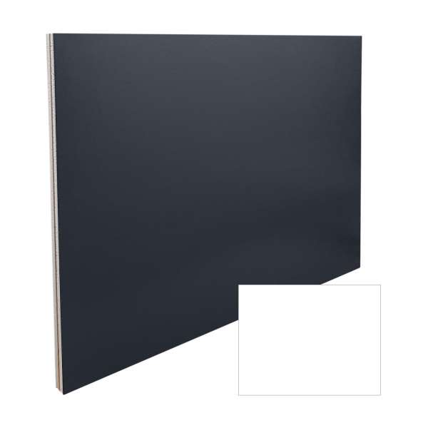 Anthracite Grey and White 900 x 700 UPVC Flat Door Infill Panel Grained Plastic Foam Filled
