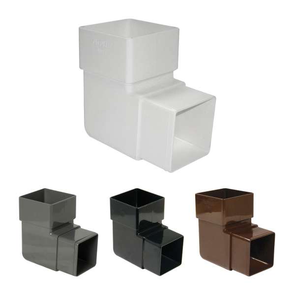 FloPlast Square downpipe Gutter Parts 90 bend