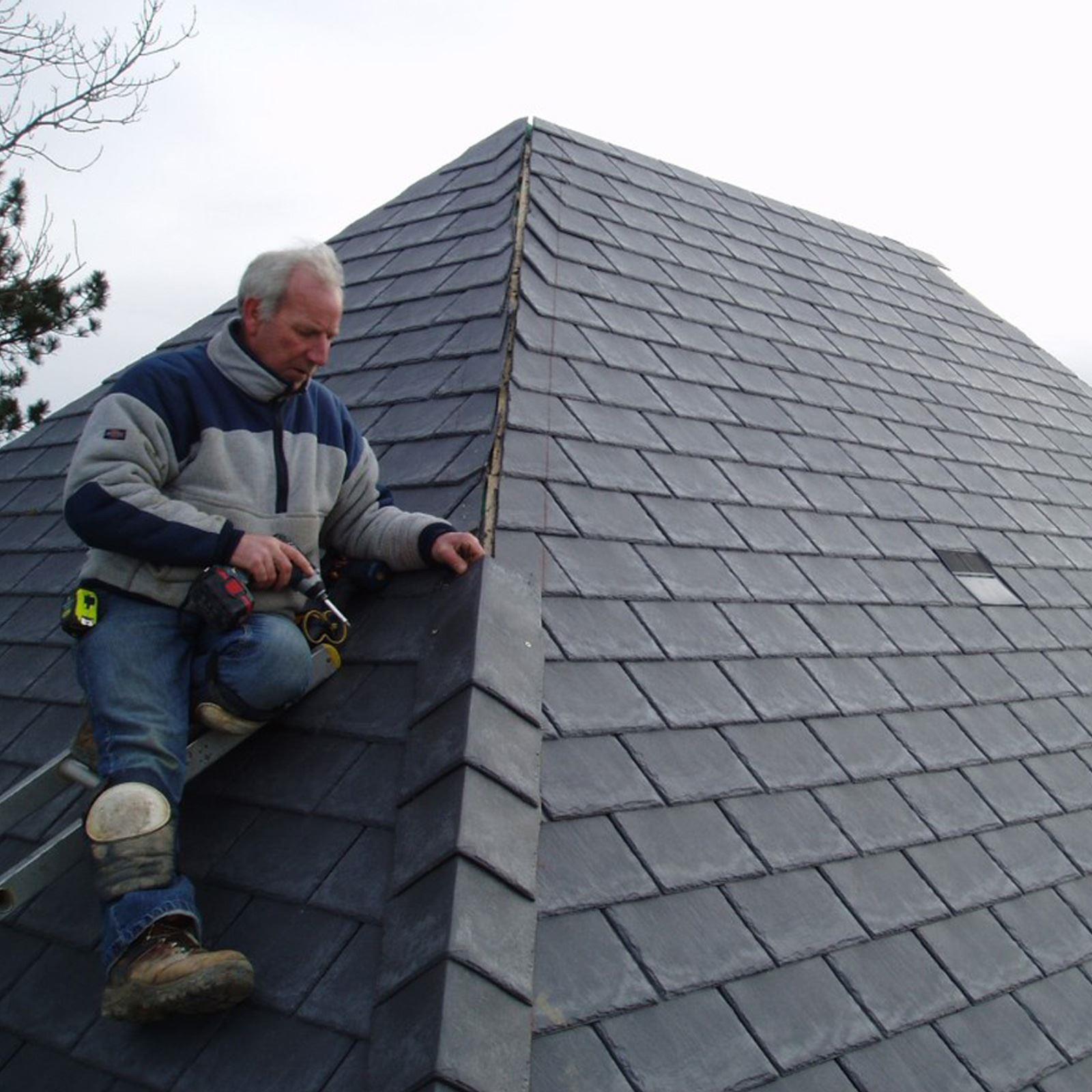 Tapco Slate Synthetic Roof Tile Plastic, Imitation Slate Roof Tiles