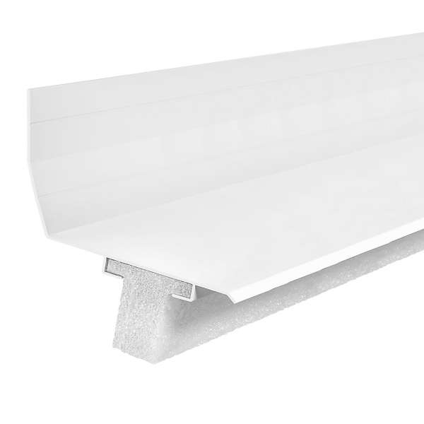 White Lean-to Roof Aluminium Wall Flashing Trim