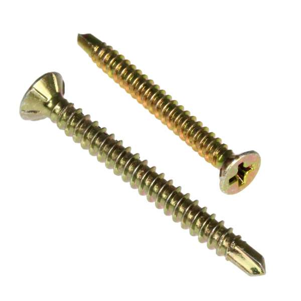 Pack of 50 Wurth FEBOS 3.9 x 38 Self-Drilling Tapping Galvanised Countersunk Screws