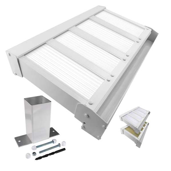 White Evolution Canopy Carport Kit Lean-to Roof Patio Cover
