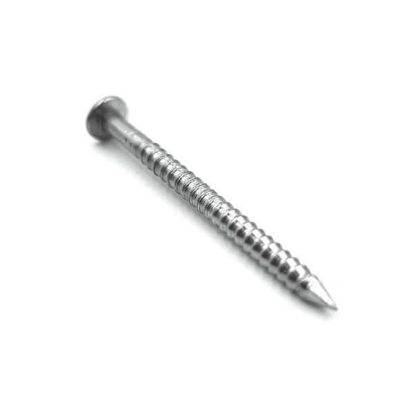 High quality flat-headed stainless steel ring-shanked nails
